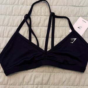 Gymshark midnight Blue Strappy Sports Bra